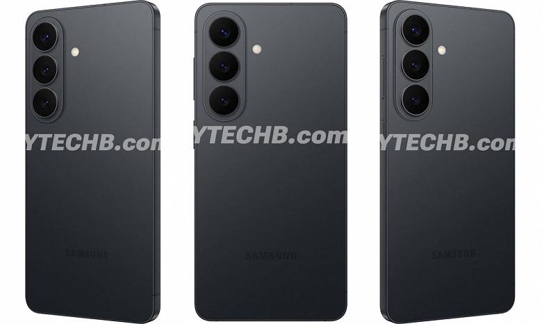 Внешний вид Samsung Galaxy S26 в темном исполнении