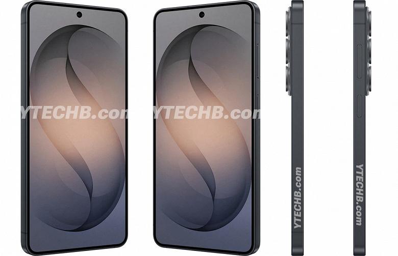 Рендеры черного Samsung Galaxy S26 со всех ракурсов