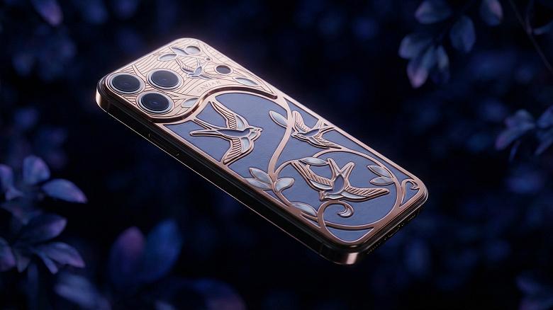 Модель iPhone 17 Pro Wings of Love с драгоценными камнями
