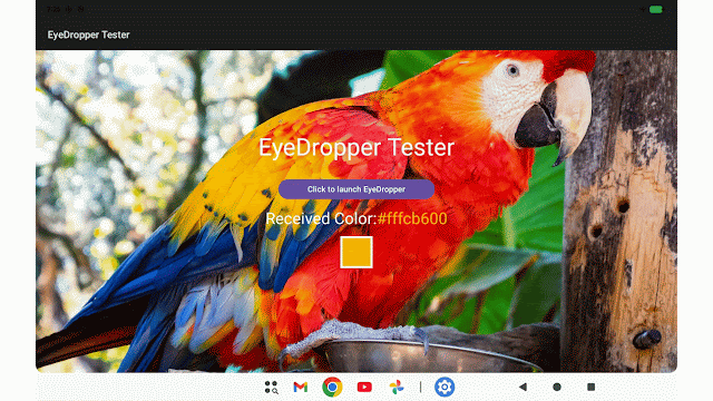 Работа EyeDropper API в Android 17 Beta 2