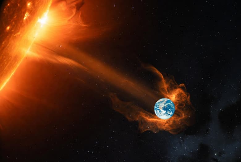 Землю накроет мощная магнитная буря: коронографы зафиксировали направленный к планете выброс плазмы Землю накроет мощная магнитная буря: коронографы зафиксировали направленный к планете выброс плазмы