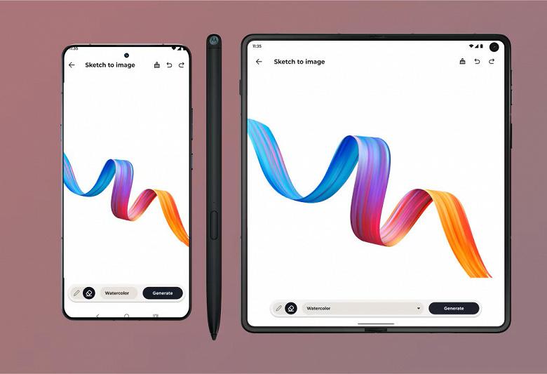 Использование стилуса Moto Pen Ultra с новым смартфоном Motorola Razr Fold