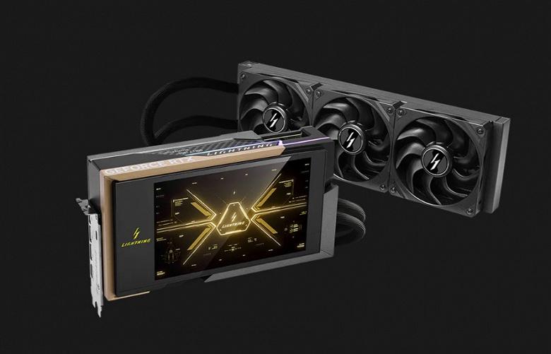 В Китае начались продажи MSI RTX 5090D v2 Lightning Edition с 8-дюймовым дисплеем
