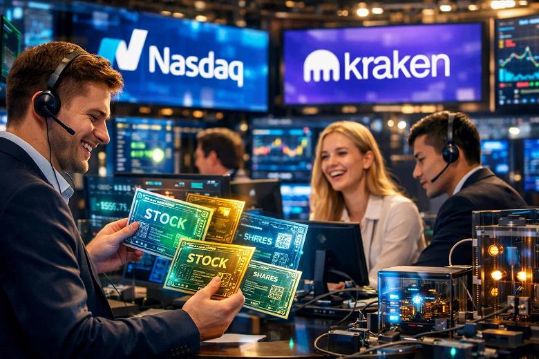 Nasdaq и Kraken выводят торговлю токенизированными акциями на глобальный рынок