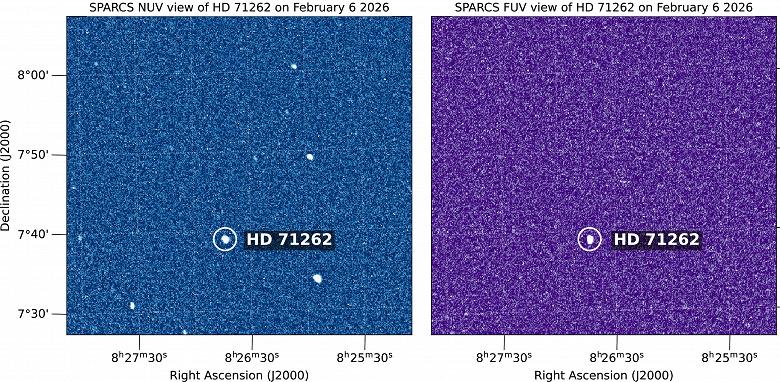 Микроспутник NASA SPARCS прислал дебютные снимки для исследования экзопланет Микроспутник NASA SPARCS прислал дебютные снимки для исследования экзопланет