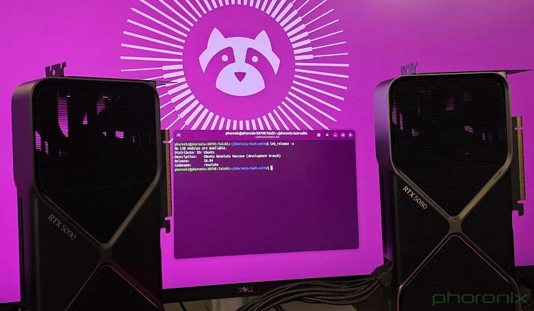 Производительность GeForce RTX 5090 в Ubuntu 26.04 неожиданно выросла на 12%