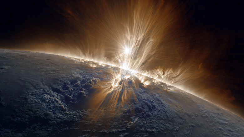 Затяжная магнитная буря вызвала мощные полярные сияния на Земле Затяжная магнитная буря вызвала мощные полярные сияния на Земле