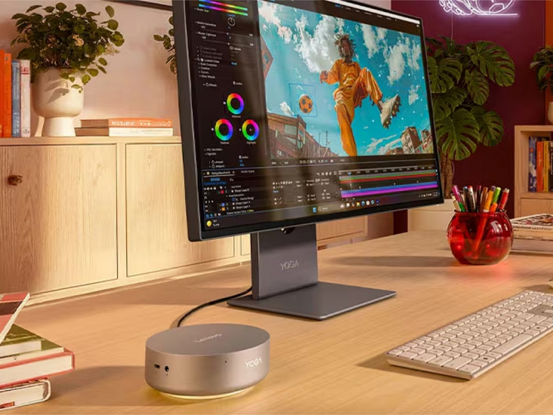 Lenovo досрочно выпустила в Китае мини-ПК Yoga Mini i в виде 0,65-литровой «шайбы»