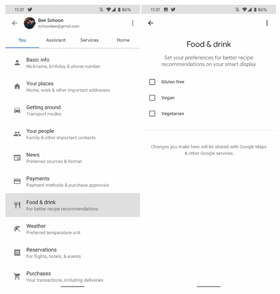 Google поможет пользователям похудеть