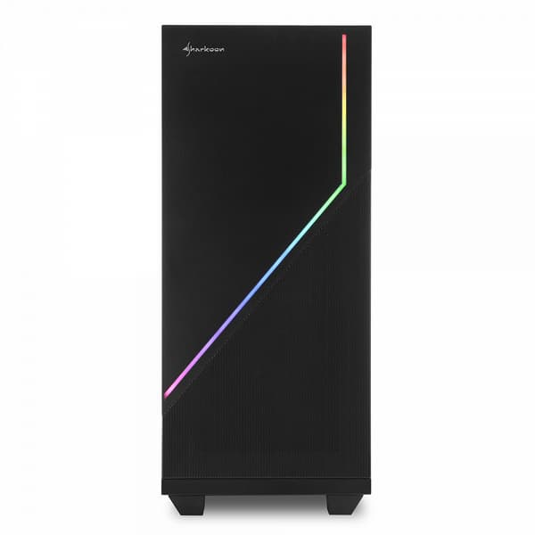 Оформление корпуса Sharkoon RGB Flow радует минимализмом