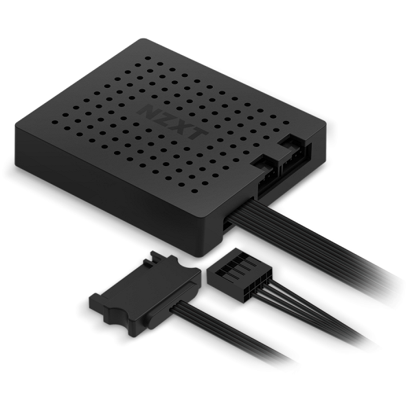 У контроллера NZXT RGB & Fan Controller есть два канала для RGB-подсветок и три канала для вентиляторов У контроллера NZXT RGB & Fan Controller есть два канала для RGB-подсветок и три канала для вентиляторов