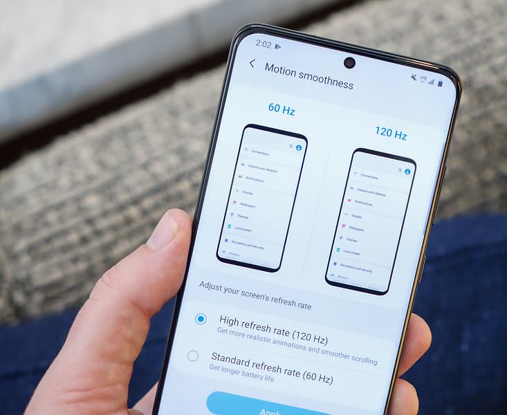120-герцевый режим в смартфонах Samsung Galaxy S20 — явление непостоянное 120-герцевый режим в смартфонах Samsung Galaxy S20 — явление непостоянное