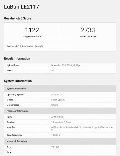 OnePlus 9 Pro на Snapdragon 875 протестировали в Geekbench. Каковы результаты? OnePlus 9 Pro на Snapdragon 875 протестировали в Geekbench. Каковы результаты?