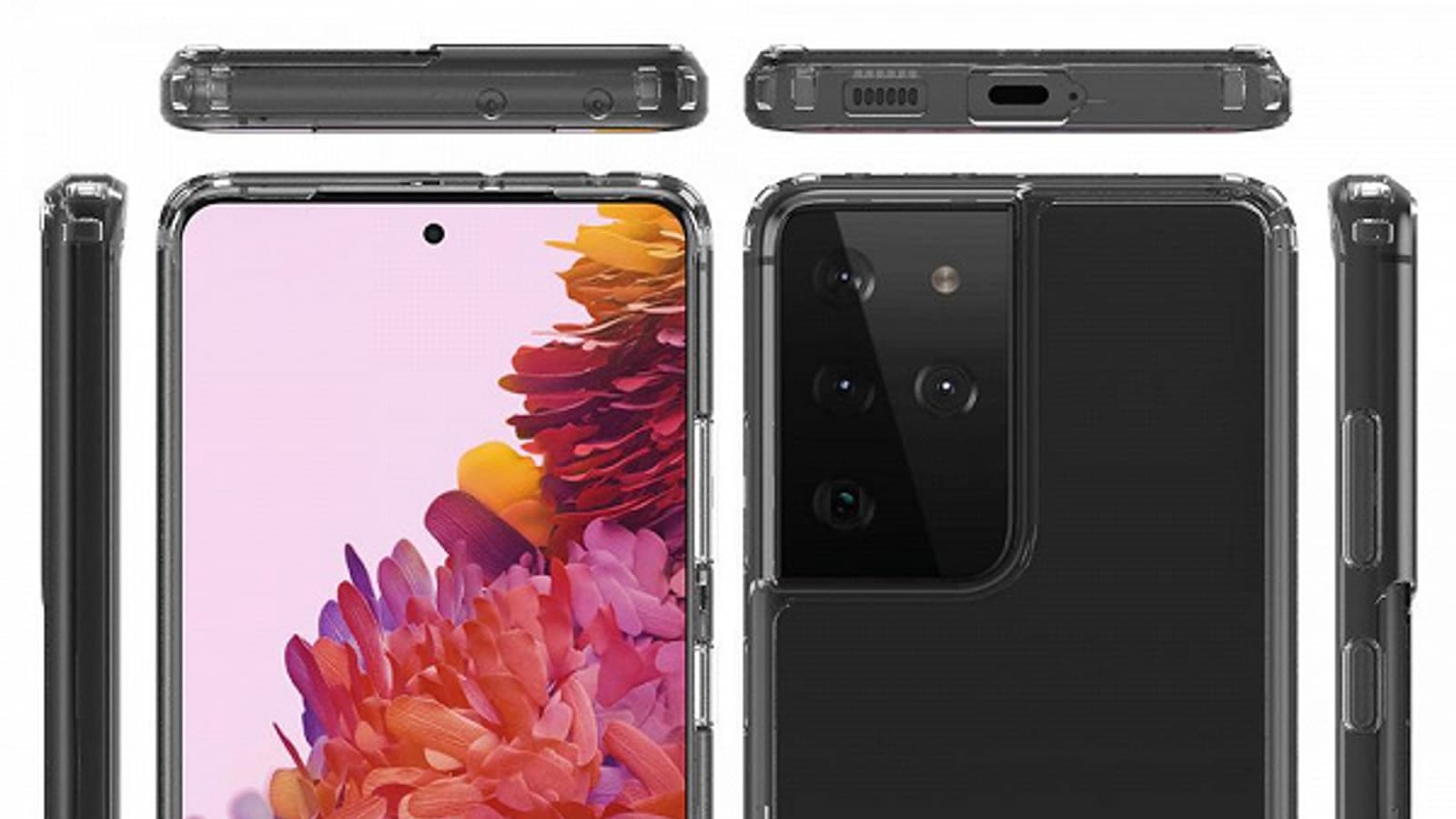 Качественные изображения Samsung Galaxy S21 Ultra в прозрачном чехле