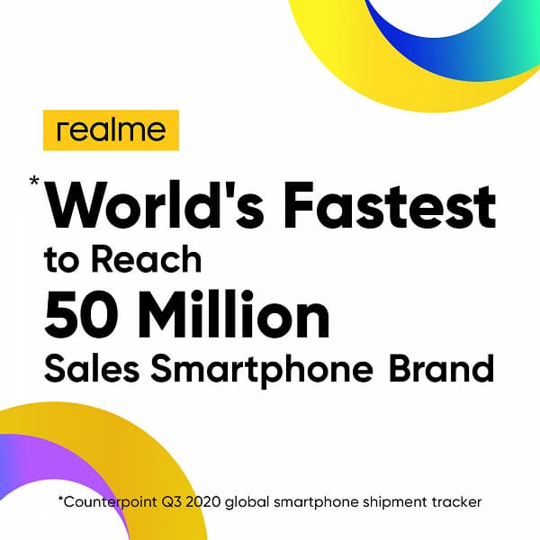 Realme опережает Samsung, Xiaomi, Vivo, Apple и Huawei. Компания быстрее всего продала 50 млн смартфонов Realme опережает Samsung, Xiaomi, Vivo, Apple и Huawei. Компания быстрее всего продала 50 млн смартфонов