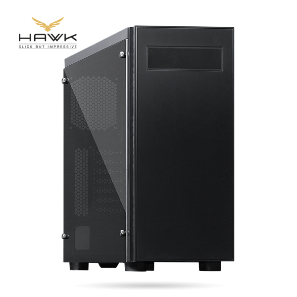 Передняя панель корпуса Chieftec Hawk изготовлена из шлифованного алюминия Передняя панель корпуса Chieftec Hawk изготовлена из шлифованного алюминия