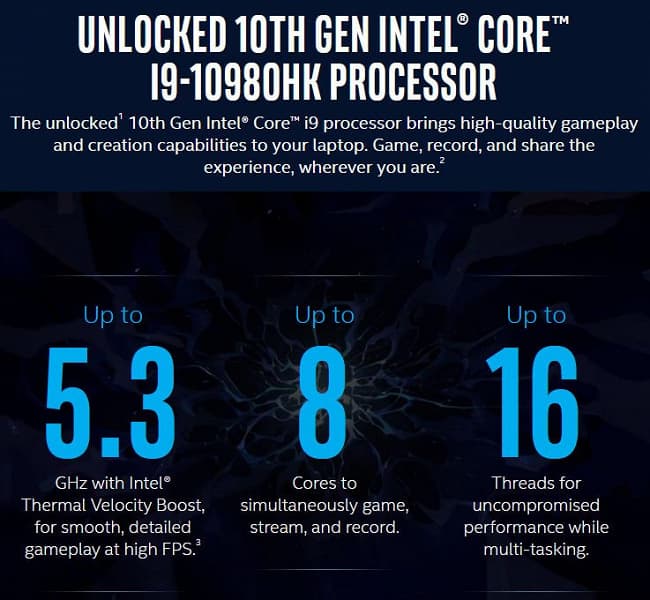 5,3 ГГц в мобильном процессоре — теперь официально. Core i9-10980KH действительно сможет работать на такой частоте 5,3 ГГц в мобильном процессоре — теперь официально. Core i9-10980KH действительно сможет работать на такой частоте