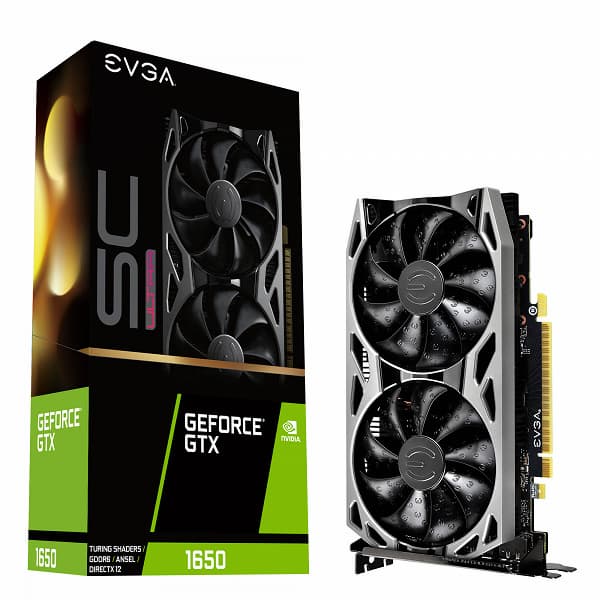 Графический процессор видеокарты EVGA GeForce GTX 1650 SC Ultra Gaming GDDR6 разгоняется до 1710 МГц