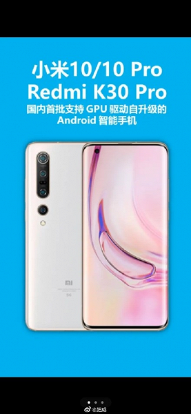 Смартфоны Xiaomi и Redmi начали обновлять драйверы «видеокарты». Первыми стали Xiaomi Mi 10 и Redmi K30 Pro