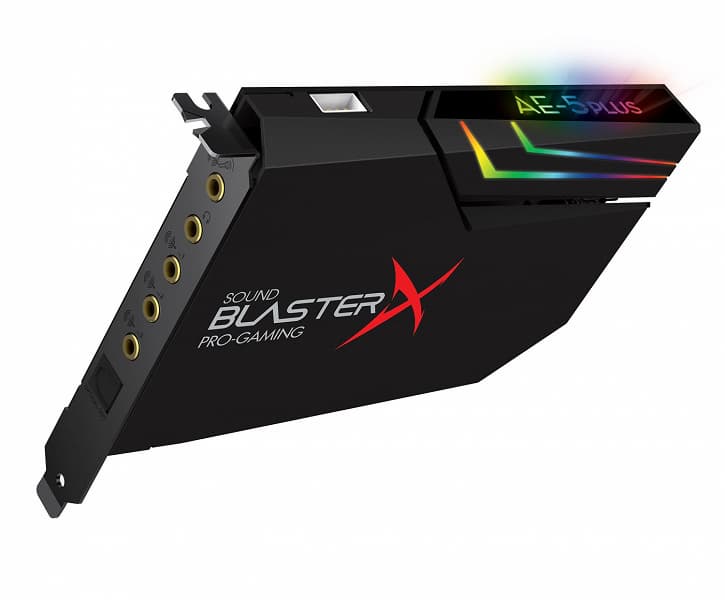 Представлена звуковая карта Sound BlasterX AE-5 Plus