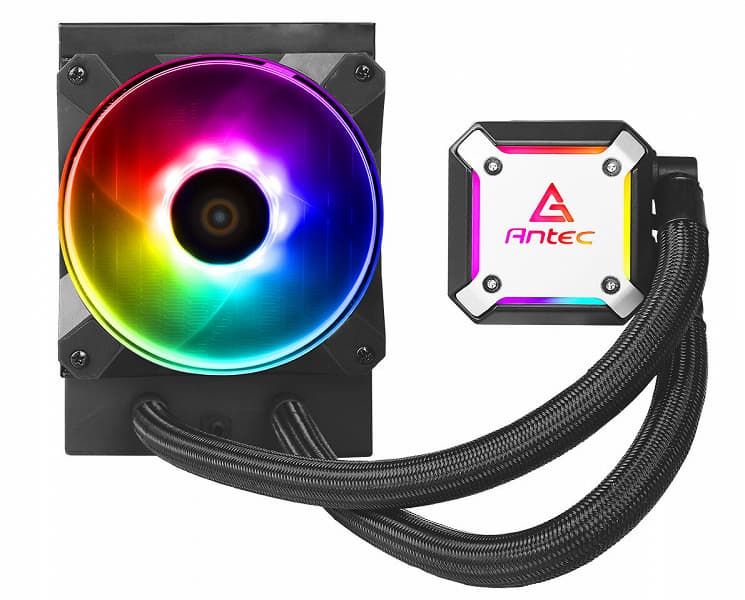 В процессорных системах жидкостного охлаждения Antec Neptune 120 и Neptune 240 помпа прикреплена к радиатору