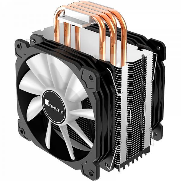 Конструкция процессорной системы охлаждения Jonsbo CR-1000 Plus включает два вентилятора
