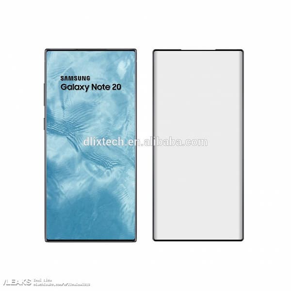 Защитное стекло Samsung Galaxy Note20 лишено отверстия под фронтальную камеру