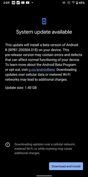 Google выпустила Android 11