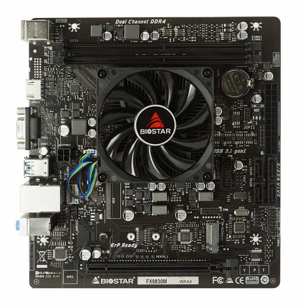 На системной плате Biostar FX9830M распаян APU AMD FX-9830P
