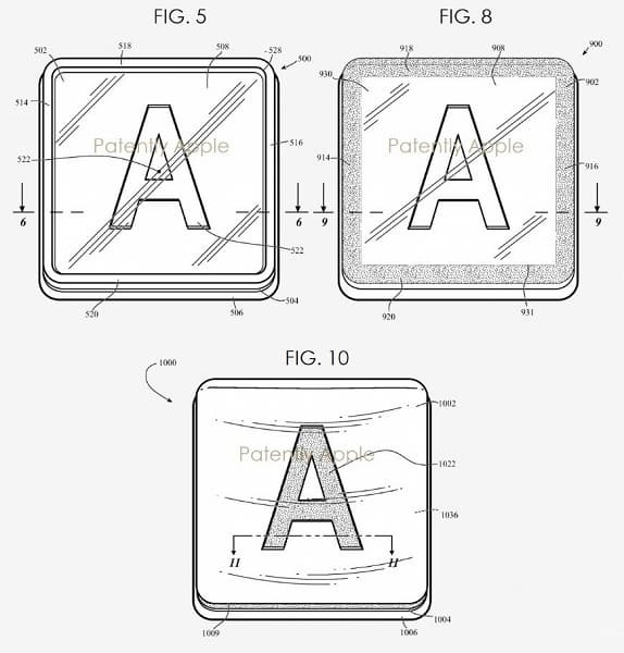 В Apple изобрели прозрачные колпачки для клавиш