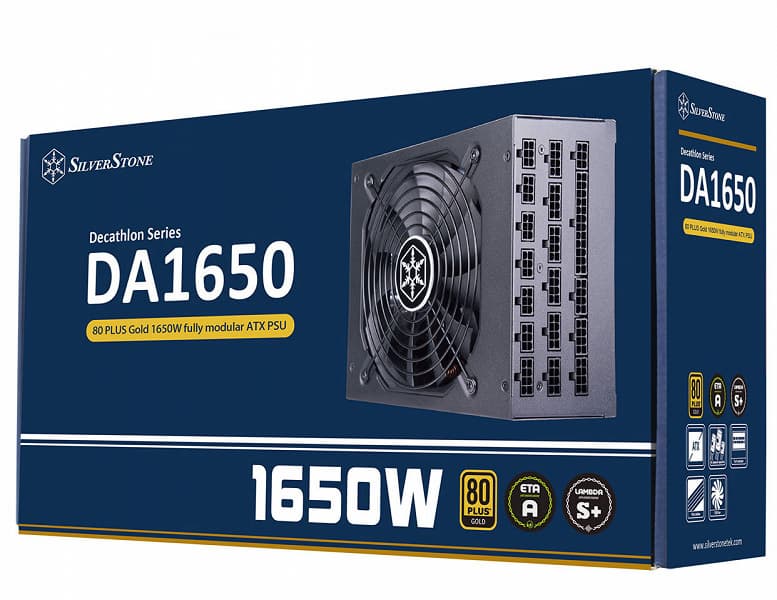 Блок питания Silverstone DA1650 мощностью 1650 Вт оснащен модульной кабельной системой Блок питания Silverstone DA1650 мощностью 1650 Вт оснащен модульной кабельной системой