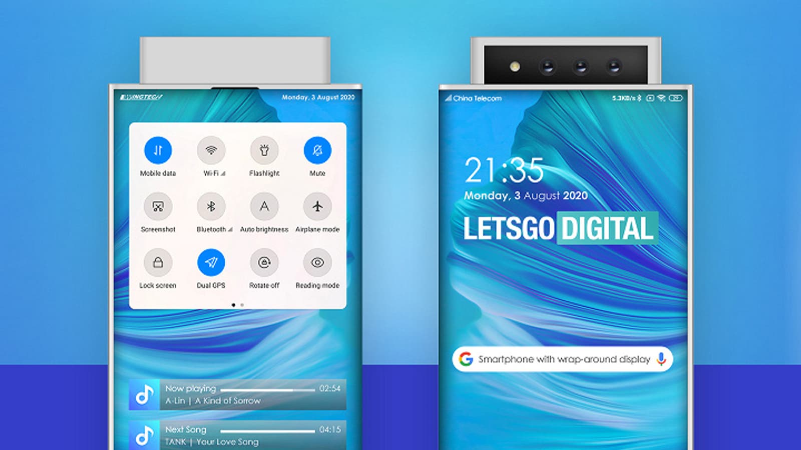 Футуристический смартфон Xiaomi в духе Mi Mix Alpha выглядит очень необычно
