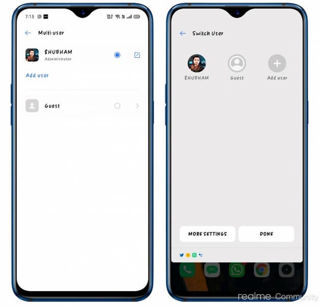 Конкурент MIUI и EMUI получил долгожданное новошество. В Realme UI появилась поддержка нескольких пользователей