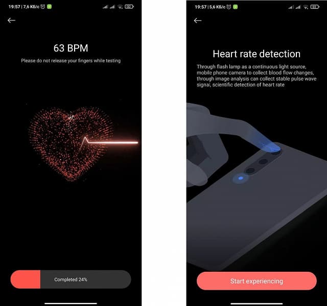 Смартфоны Xiaomi и Redmi научились измерять пульс при помощи камеры и вспышки
