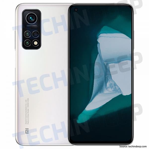 Квадрокамера с датчиком 108 Мп и врезанная фронтальная камера. Xiaomi Mi 10T позирует на рендере