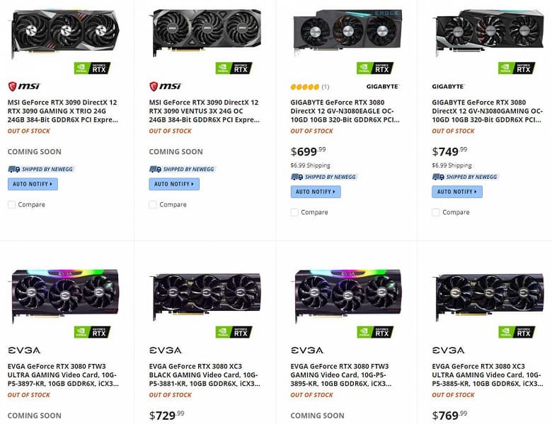 Последствия дефицита: стоимость GeForce RTX 3080 влетела до $2500, пользователи жалуются на Nvidia, та извиняется