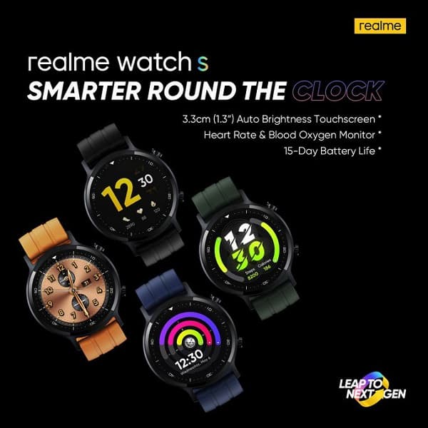 Умные часы Realme Watch S выходят 2 ноября Умные часы Realme Watch S выходят 2 ноября