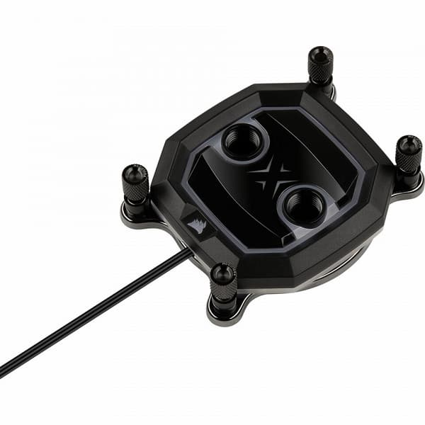 Процессорный водоблок Corsair Hydro XC5 RGB получен путем упрощения и удешевления модели Hydro XC7 RGB 