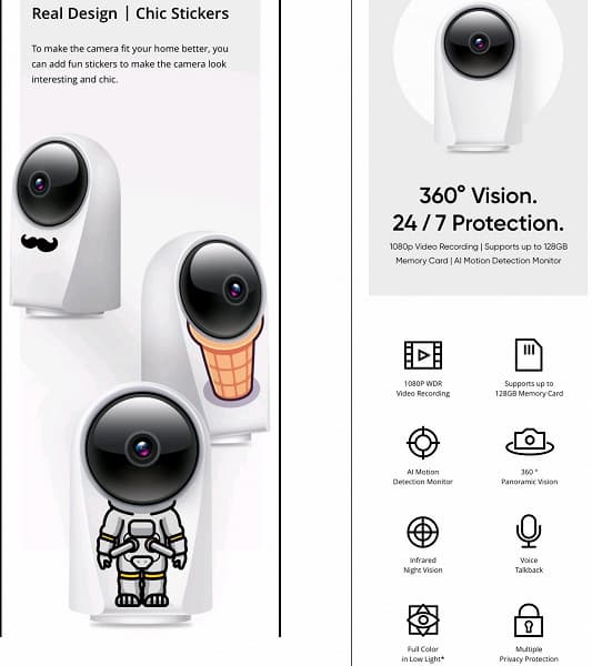 Представлена первая камера Realme. Она предназначена для домашнего видеонаблюдения Представлена первая камера Realme. Она предназначена для домашнего видеонаблюдения