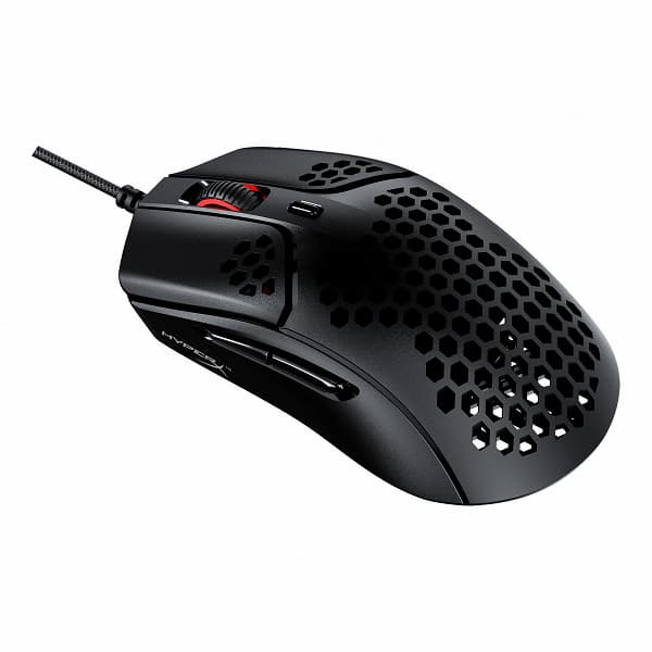 Корпус мыши HyperX Pulsefire Haste напоминает пчелиные соты Корпус мыши HyperX Pulsefire Haste напоминает пчелиные соты