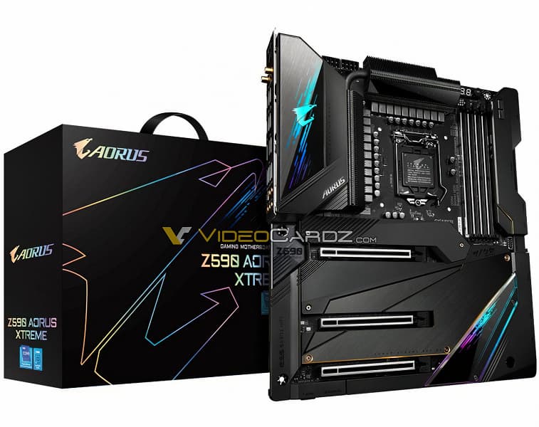 Появились подробные сведения о системной плате Gigabyte Z590 Aorus Xtreme для процессоров Rocket Lake-S