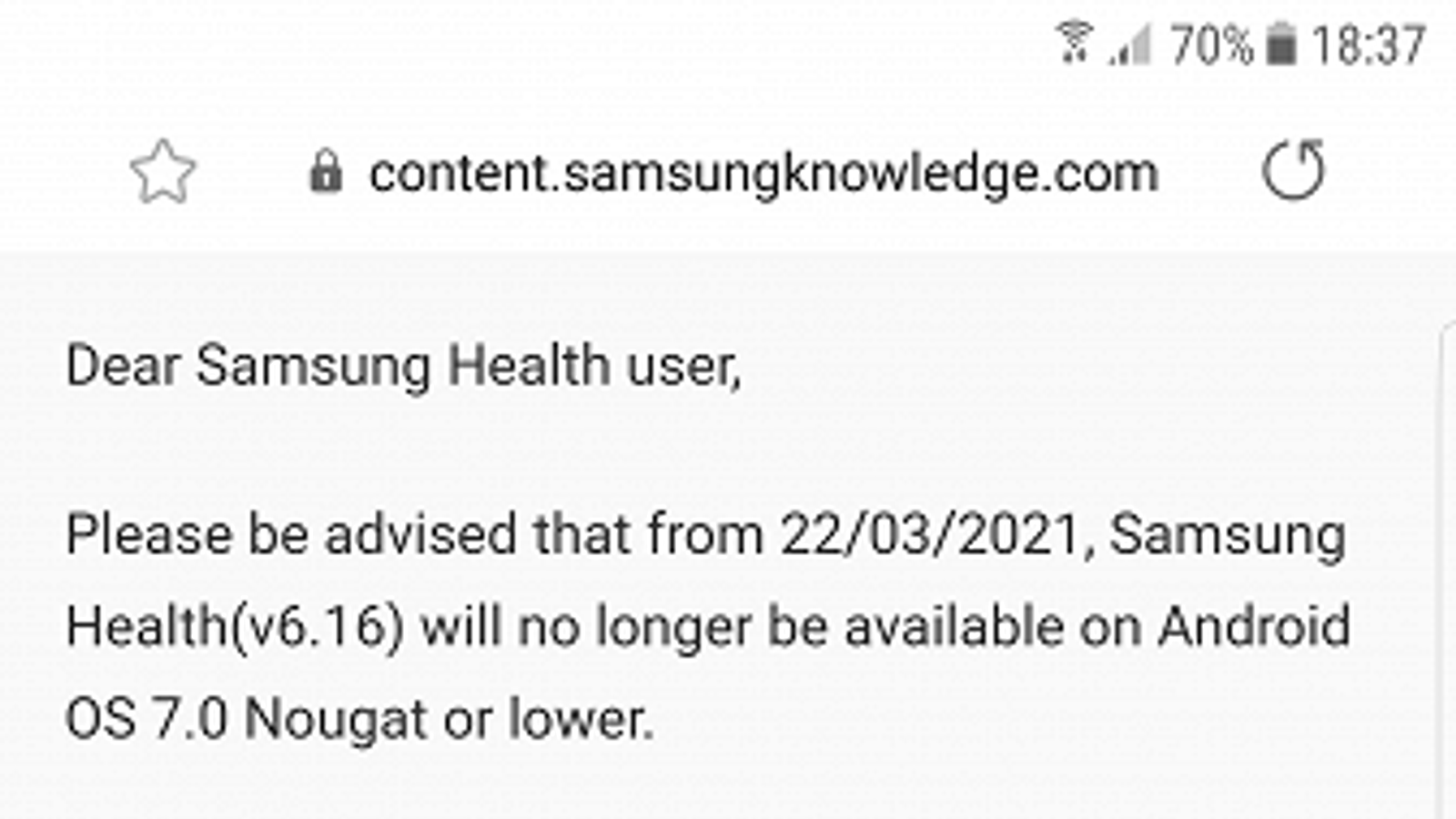 Samsung лишила «Здоровья» старые смартфоны. В Samsung Health прекращается поддержка смартфонов со старой Android 