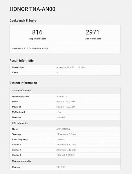 Распаковку Honor 60 показали на видео, характеристики Honor 60 Pro подтверждены в Geekbench