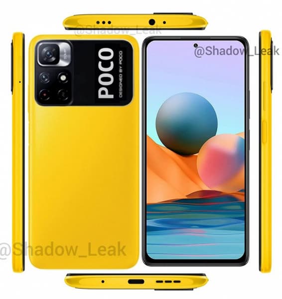 Для фанатов бренда Poco. Poco M4 Pro 5G показали в фирменном канареечном цвете