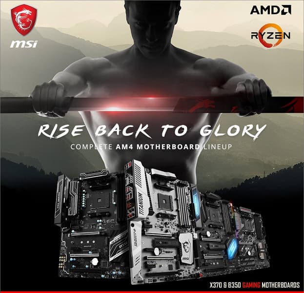 Материнские платы MSI на чипсетах AMD X370 и AMD B350 теперь поддерживают процессоры AMD Ryzen 5000