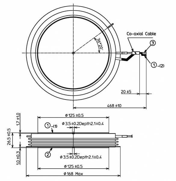 Транзистор Toshiba ST2000GXH32 рассчитан на напряжение коллектор-эмиттер 4500 В и ток коллектора 2000 А