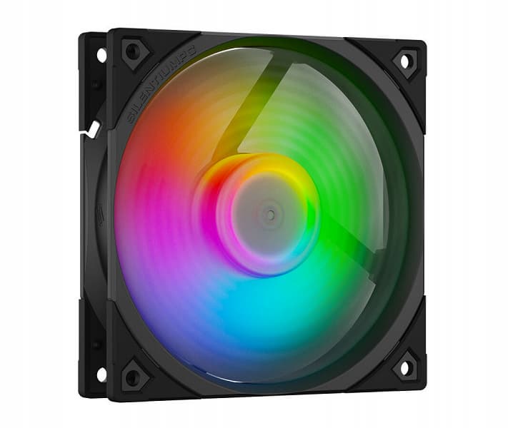 В вентиляторе SilentiumPC Fluctus 120 PWM ARGB используется гидродинамический подшипник, для которого заявлена средняя наработка на отказ 100 000 часов