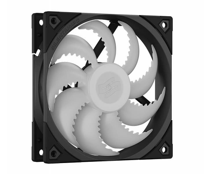 В вентиляторе SilentiumPC Fluctus 120 PWM ARGB используется гидродинамический подшипник, для которого заявлена средняя наработка на отказ 100 000 часов