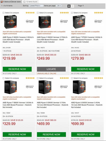 Ryzen 5 5600X за 250 долларов и Ryzen 7 5800X за 330 долларов. Процессоры Ryzen 5000 рекордно подешевели в США