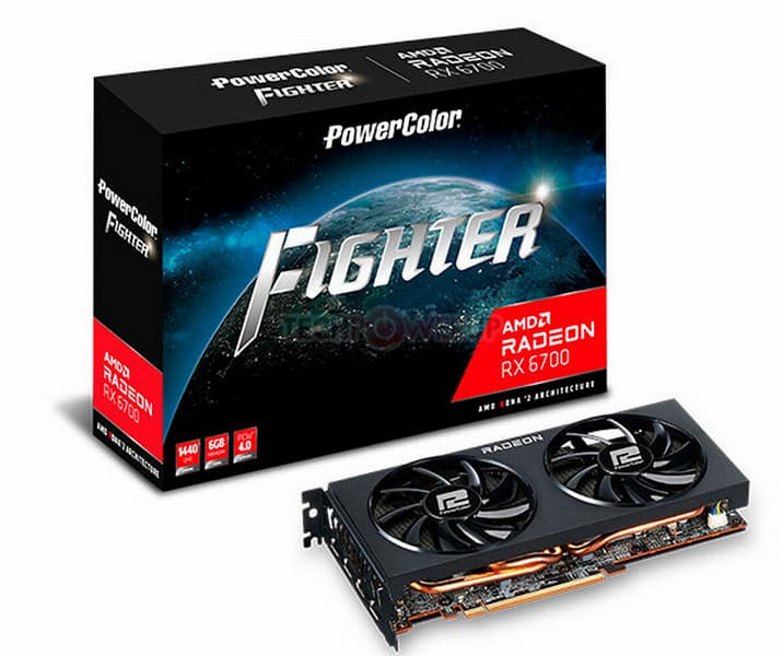 Это Radeon RX 6700, и у неё всего лишь 6 ГБ памяти. Появилось изображение модели PowerColor Fighter